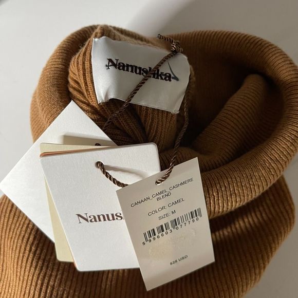 Nanushka Canaan Dress in Camel - Picture 8 of 8